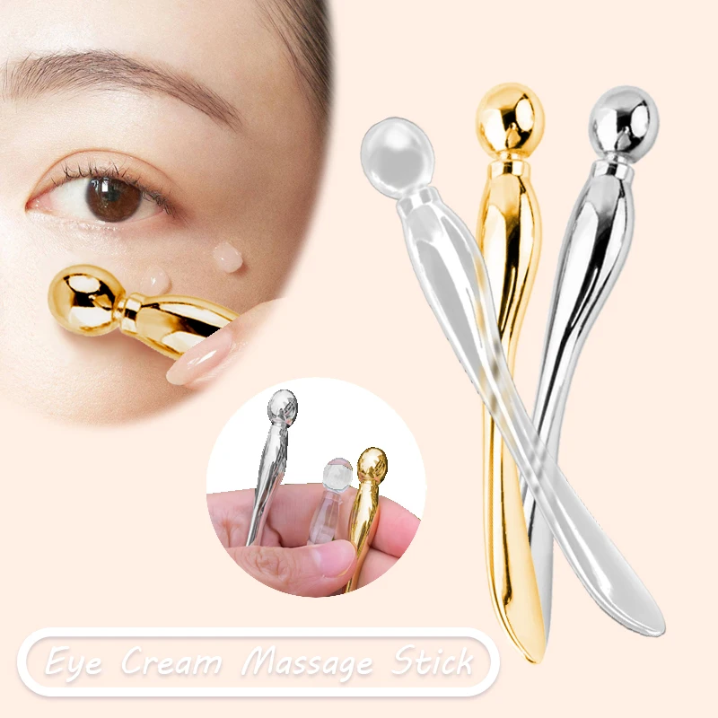 

3pcs/box Cream Scoop Beauty Tool Beauty Stick Eye Mask Massage Stick Eye Massager Pen Anti Wrinkle Around Facial Massage Stick