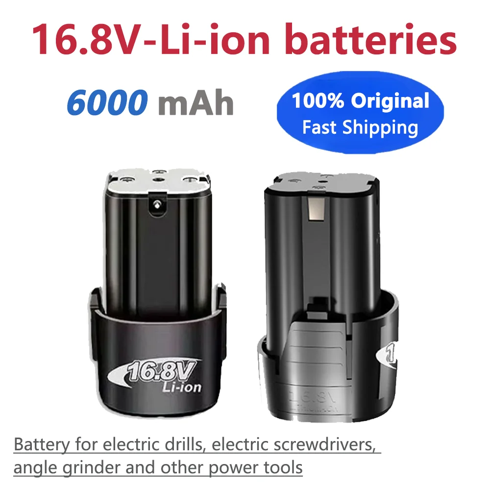 16.8V Universal 6000mAh Rechargeable Li-ion Battery for Electric Drill Electric Screwdriver Power Tools Spare Battery
