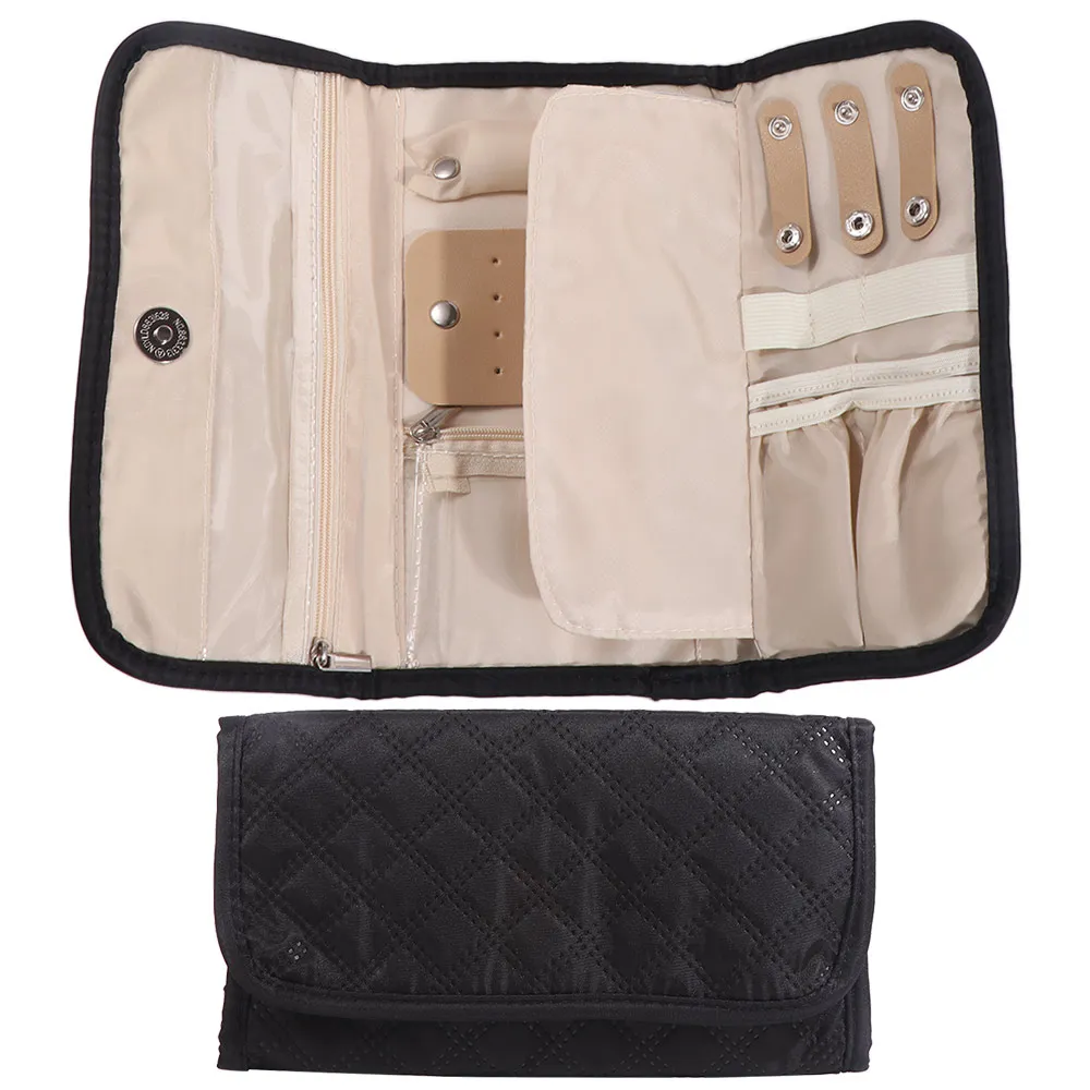 

Fashion Foldable Jewelry Organizer Soft Delicate Jewelry Display Case Handheld Portable Travel Jewelry Storage Bag Travel