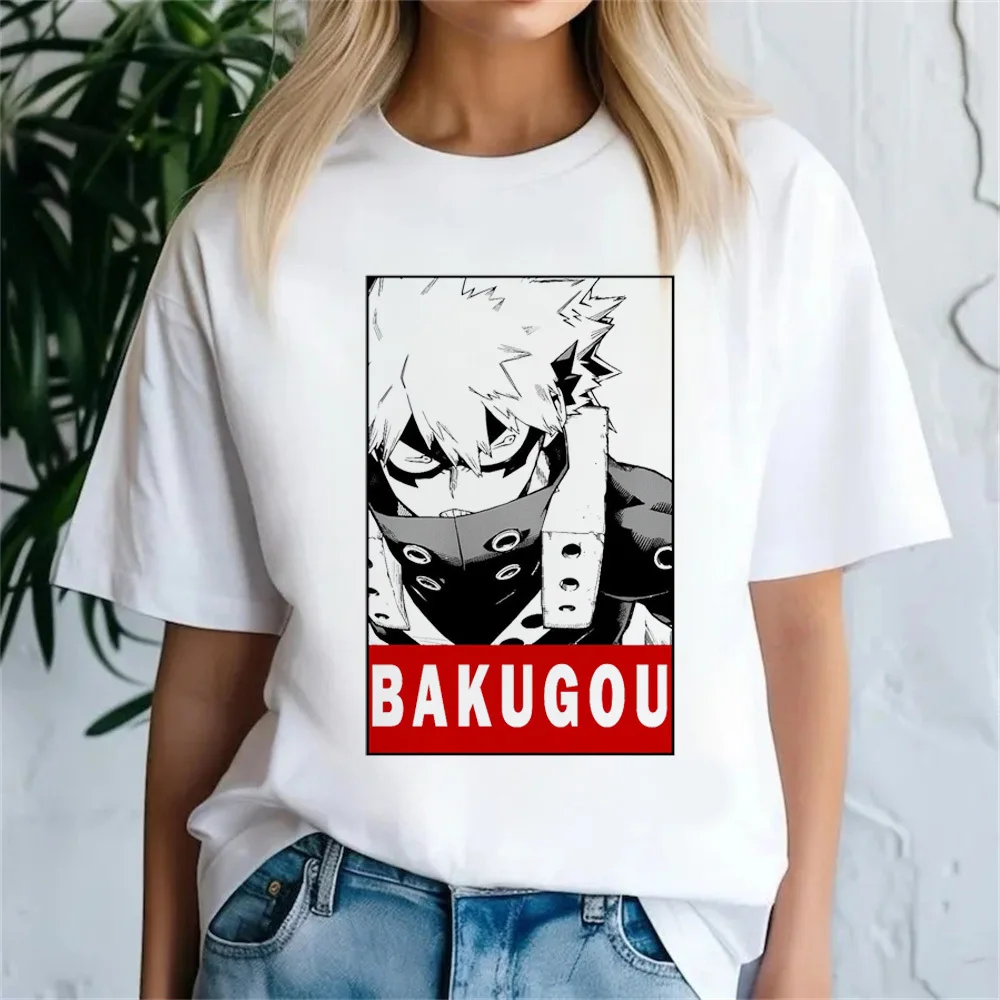 Bakugo Katsuki tshirt teen Colorful streetwear Punk korean clothes aesthetic shirt Digital Breathable hip hop women graphic