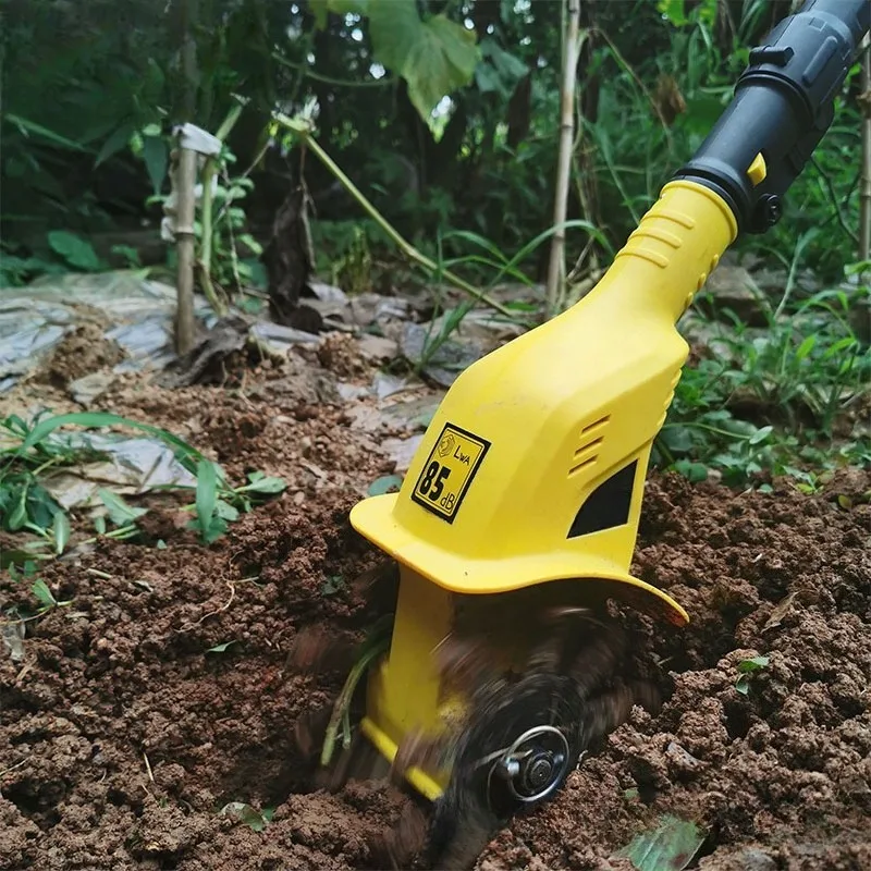20V lithium battery handheld micro-tiller, household agricultural tilling and loosening rotary tillage hoe