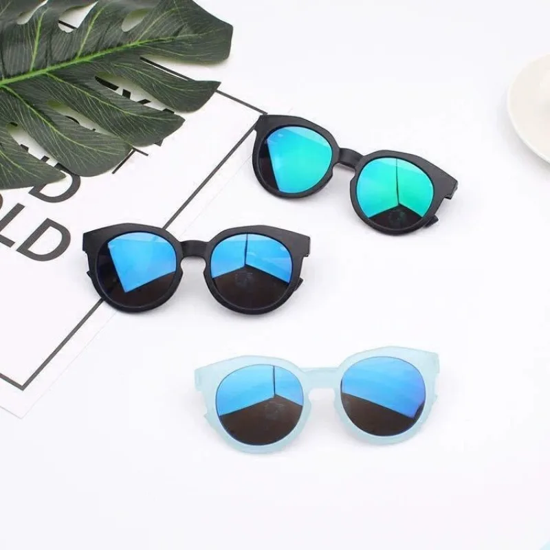 Nuevas Gafas de Sol para Niños y Niñas, Gafas de Sol Redondas para Niños, Gafas de Sol Modernas para la Calle, Lentes de Sol Lindas para Bebés, Protección UV