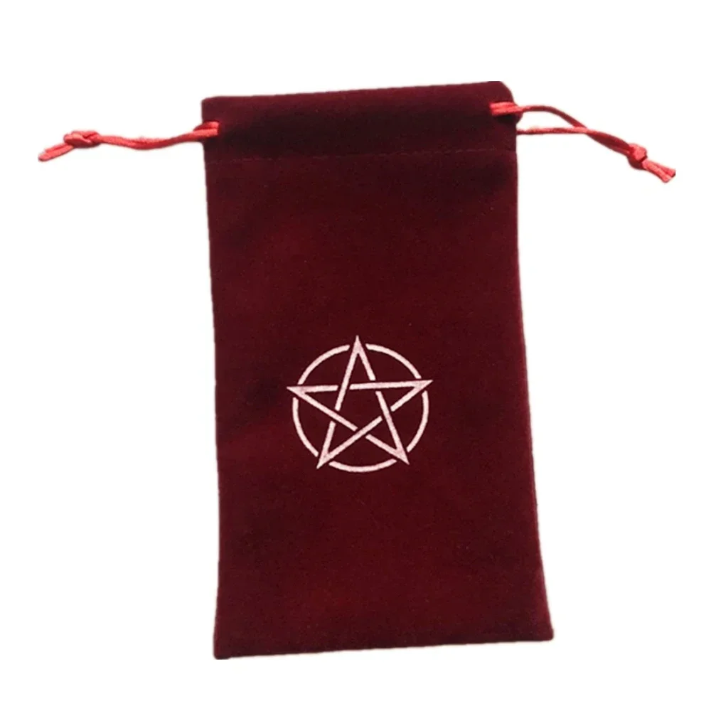 1pcs Board Games Tarot Card Velvet Table Game Five-pointed Star Storage Bag Witchcraft Supplies Entertainment Sports Party