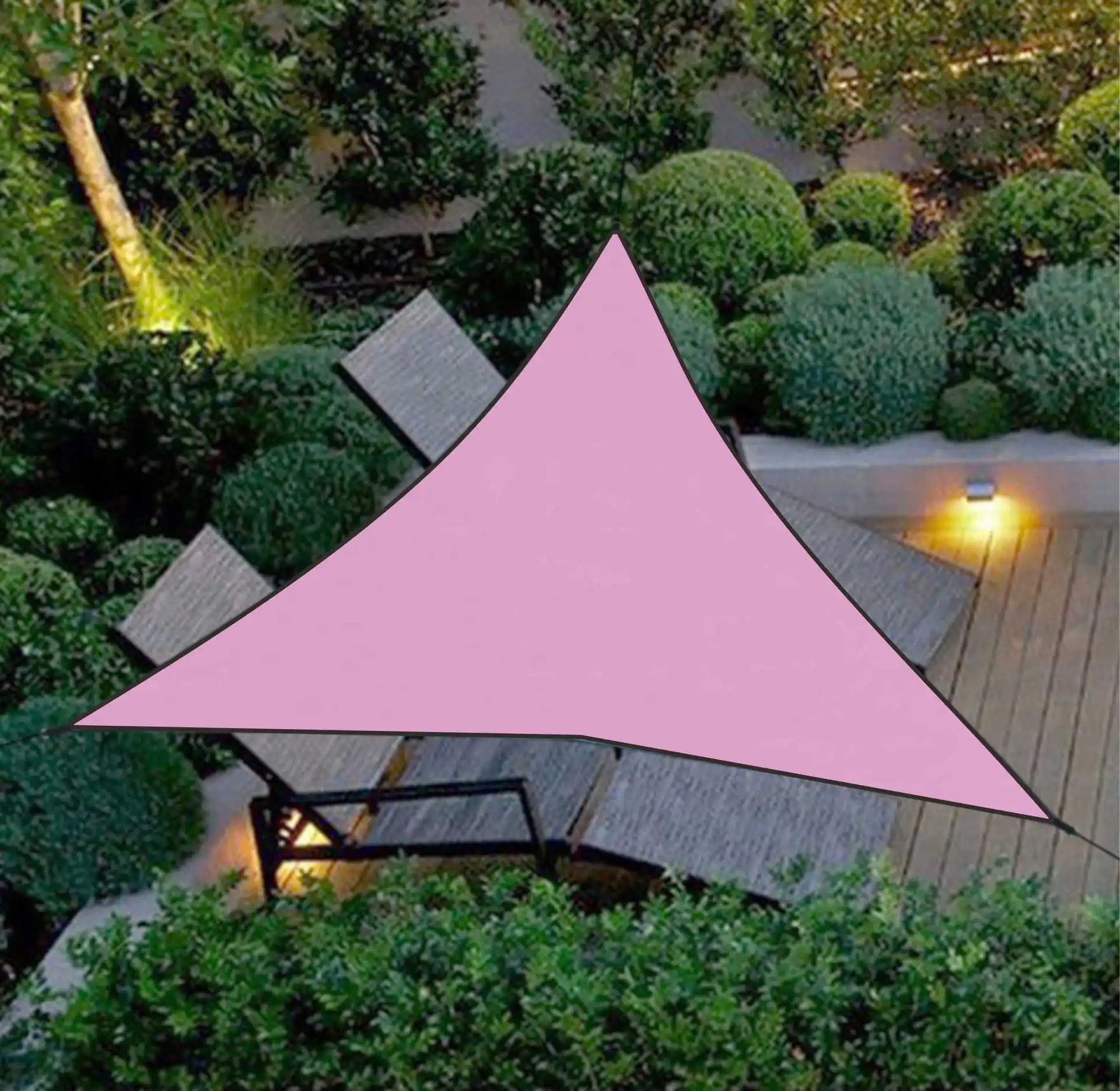 Outdoor Triangular Canopy Trekking 3M Folding Sunshade Viewing Shed Sunshade Sail Wilderness Survival Mountaineering Outing