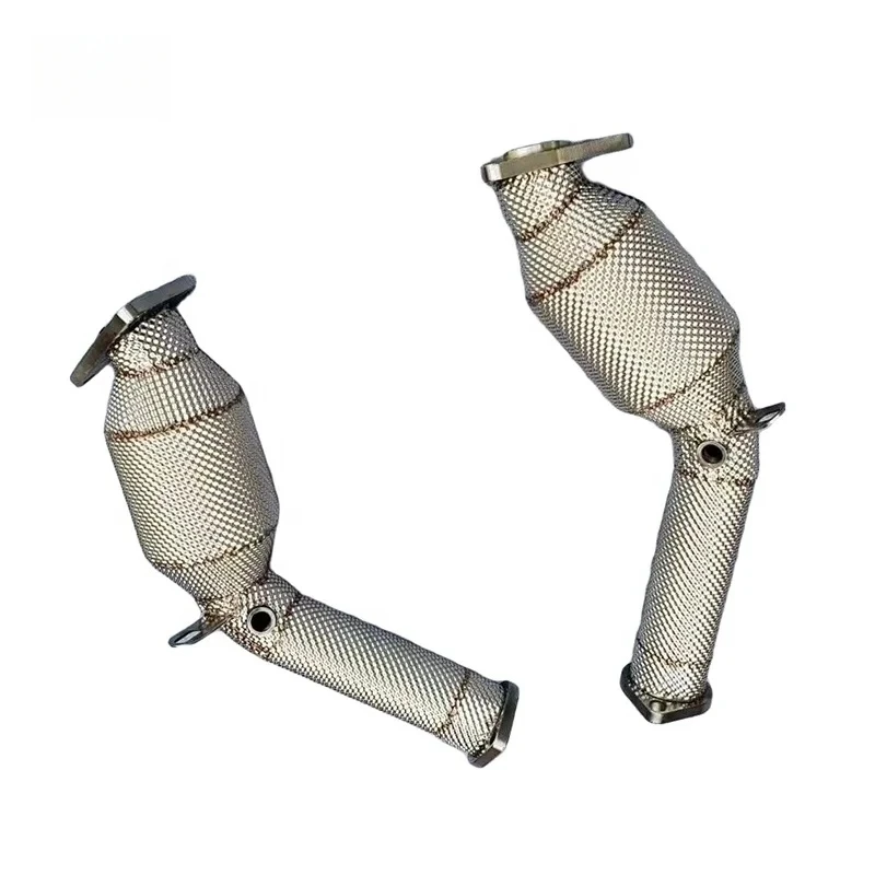 Car Downpipe For Infiniti FX35 G25 G37 QX70 100 200 300Cells Stainless Steel High flow catted downpipe with catalyst