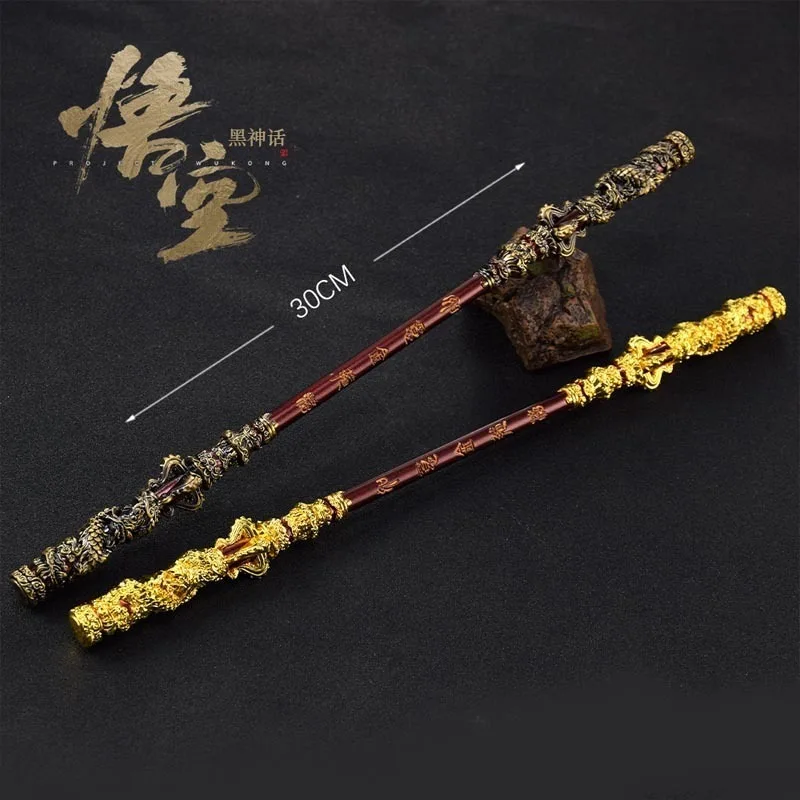 30cm Black Myth: WuKong Figure Golden Cudgel Action Figures Hot Game Alloy Figurine Model Room Decor Toy Fans Gift