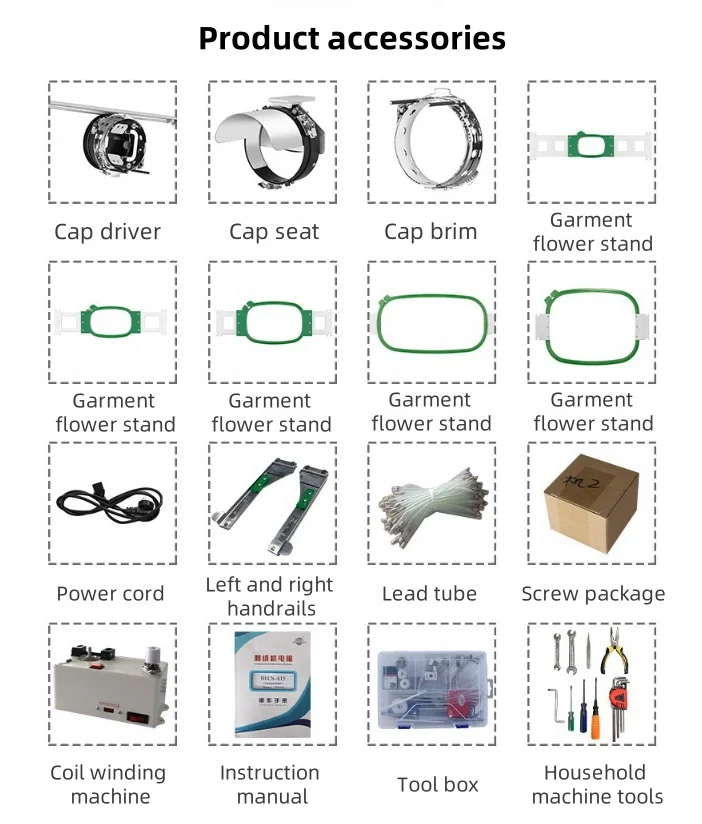 고효율 자동 NP 브랜드 상업용 자수 기계 티셔츠 모자 캡용-모노그램 기능 및 풀링 옵션 포함