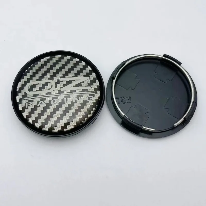 4 Stück O.D. 63mm Clips 58mm OZ Racing Logo Emblem Abzeichen Auto Radnabenkappen Felgenabdeckungen Staubschutz M592 Auto Zubehör – Detail 5