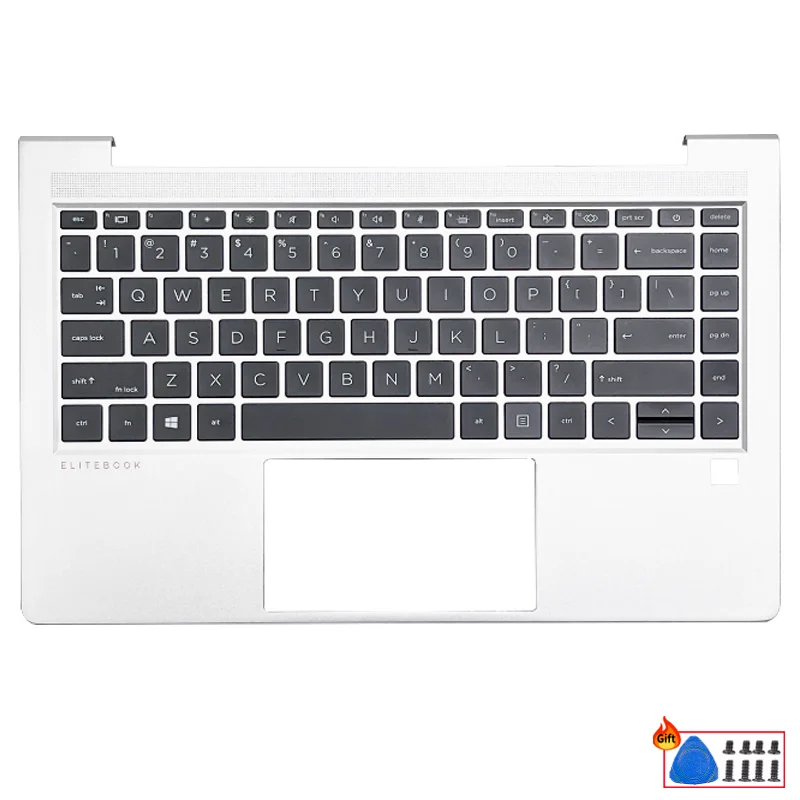 New For Elitebook 640 645 G8 G9 G10 US/SP Laptop Keyboard With Backlight Palmrest Upper Top Cover Alternate Replace the Casing