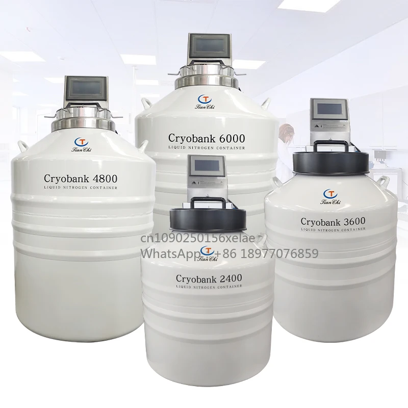 CRYOBIN 4800 Liquid Nitrogen Cell Bank With Mobile Phone Reminder System For Farm Frozen Semen Storage