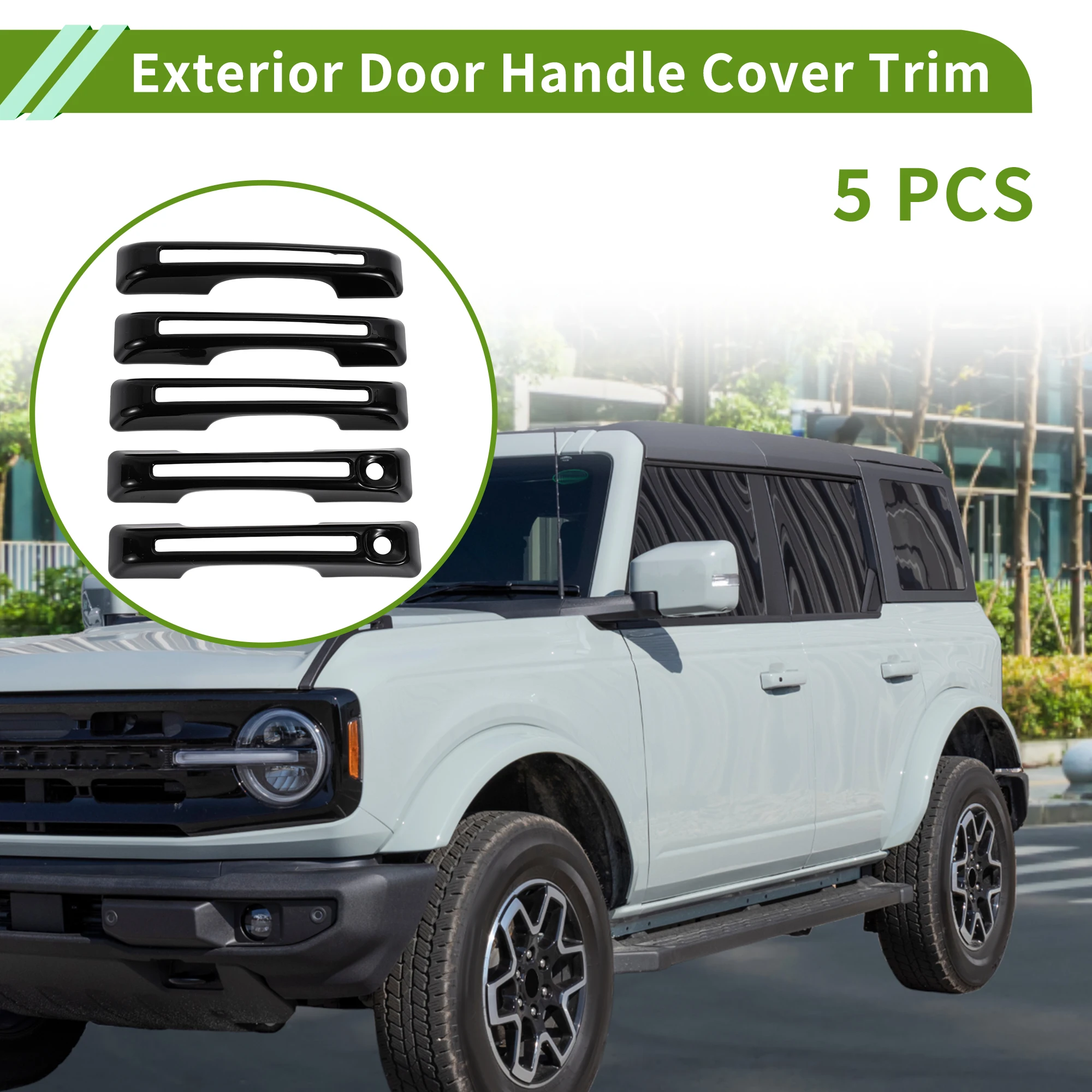 

UXCELL Накладка на внешнюю ручку двери Передняя левая правая задняя левая правая дверная ручка