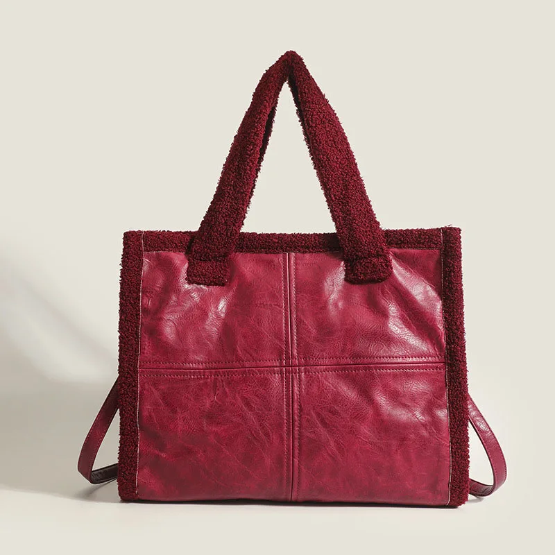 Bolsos de mensajero cruzados de diseñador de lujo de gran capacidad de cuero Artificial, bolsos de hombro con letras, bolso de mano para ordenador portátil para mujer