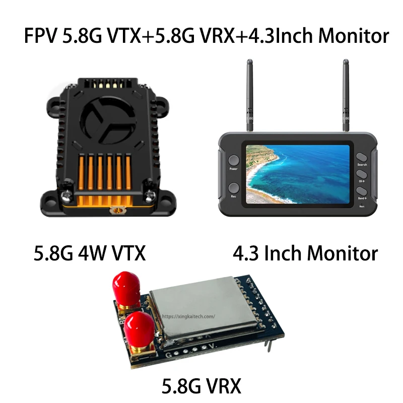 4000mW 5.8G Long Range FPV VTX Long Range Video Transmitter 48CH