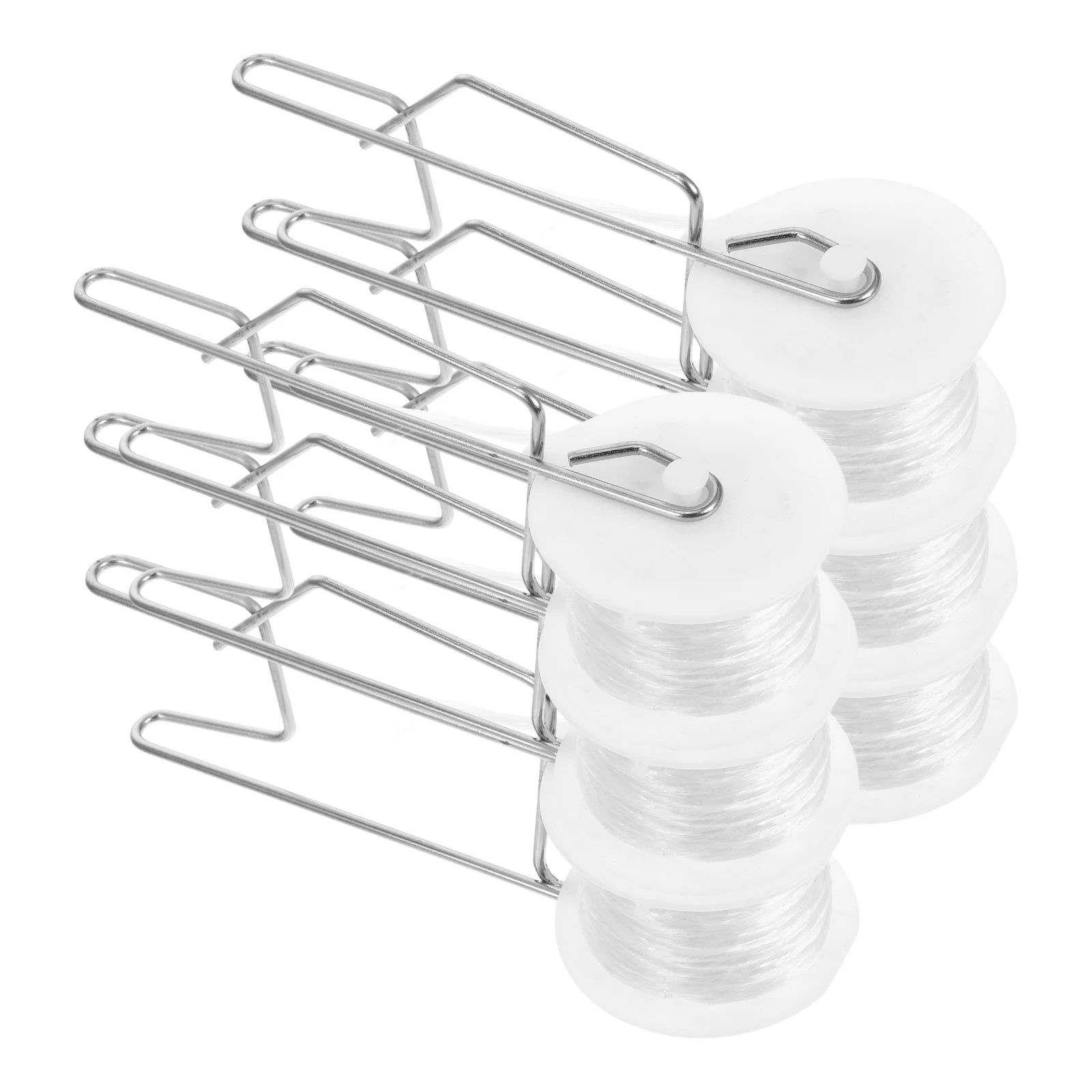 

6pcs Tomato Roller White Greenhouse Lattice Line Planting Hooks Cherry Tomato Support Clips Trellis Hooks Garden Cage Sturdy