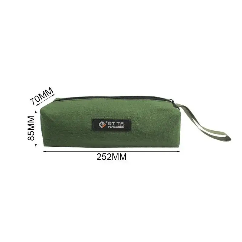 Durable Thick Canvas Pouch Tool Bags Storage Organizer Instrument Case Portable For Electrical Tool Tote Bag Multifunction Case