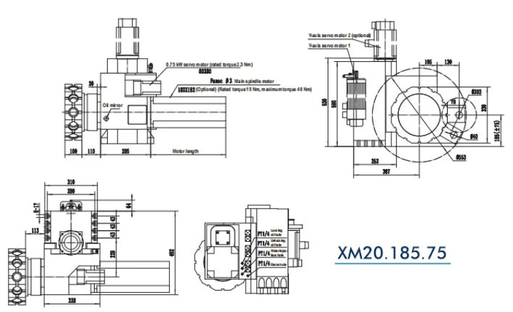 High rigidity numerical control turret y-axis power tool turret