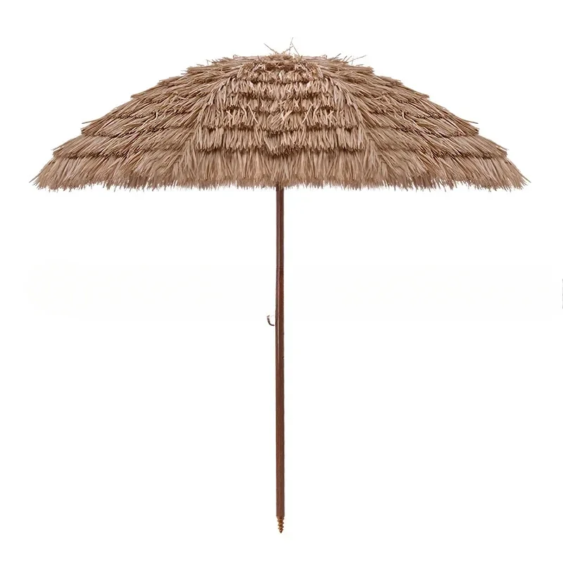 Outdoor beach umbrella wholesale camp sun umbrella garden decorative umbrella outdoor simulation straw