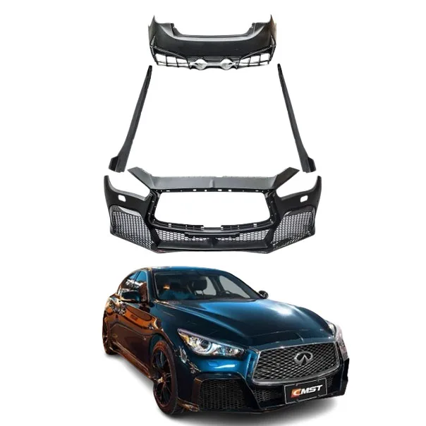 

CMST style Body kit for Infiniti Q50 upgrade High quality Front bumper Rear bumper Side skirts Exhaust pipe Perfect Fit Body kit
