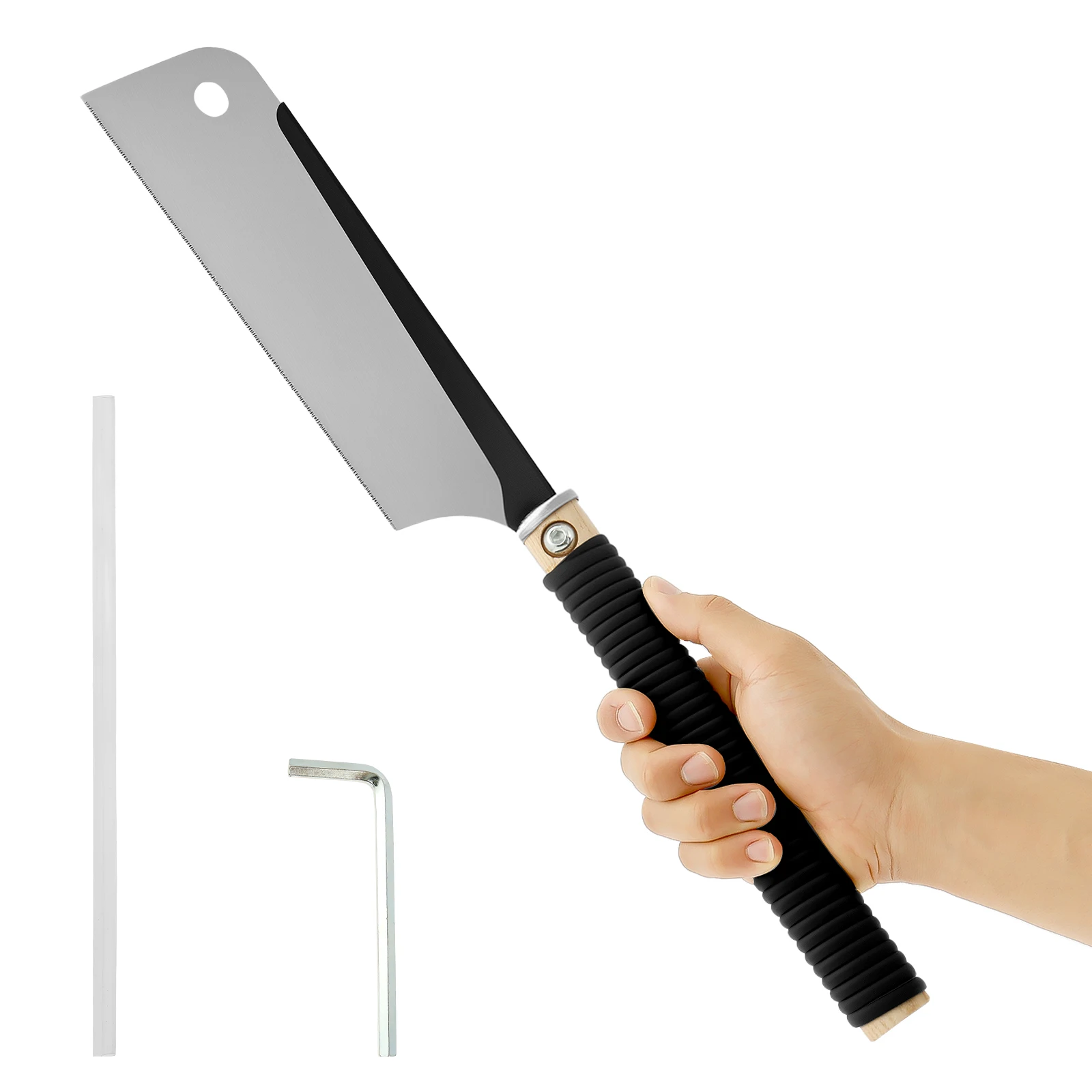 

Ручная пила, деревообрабатывающий инструмент, 3-сторонняя шлифовка зубов, высокоуглеродистая сталь, профессиональная японская пила для продольной и перекрестной резки