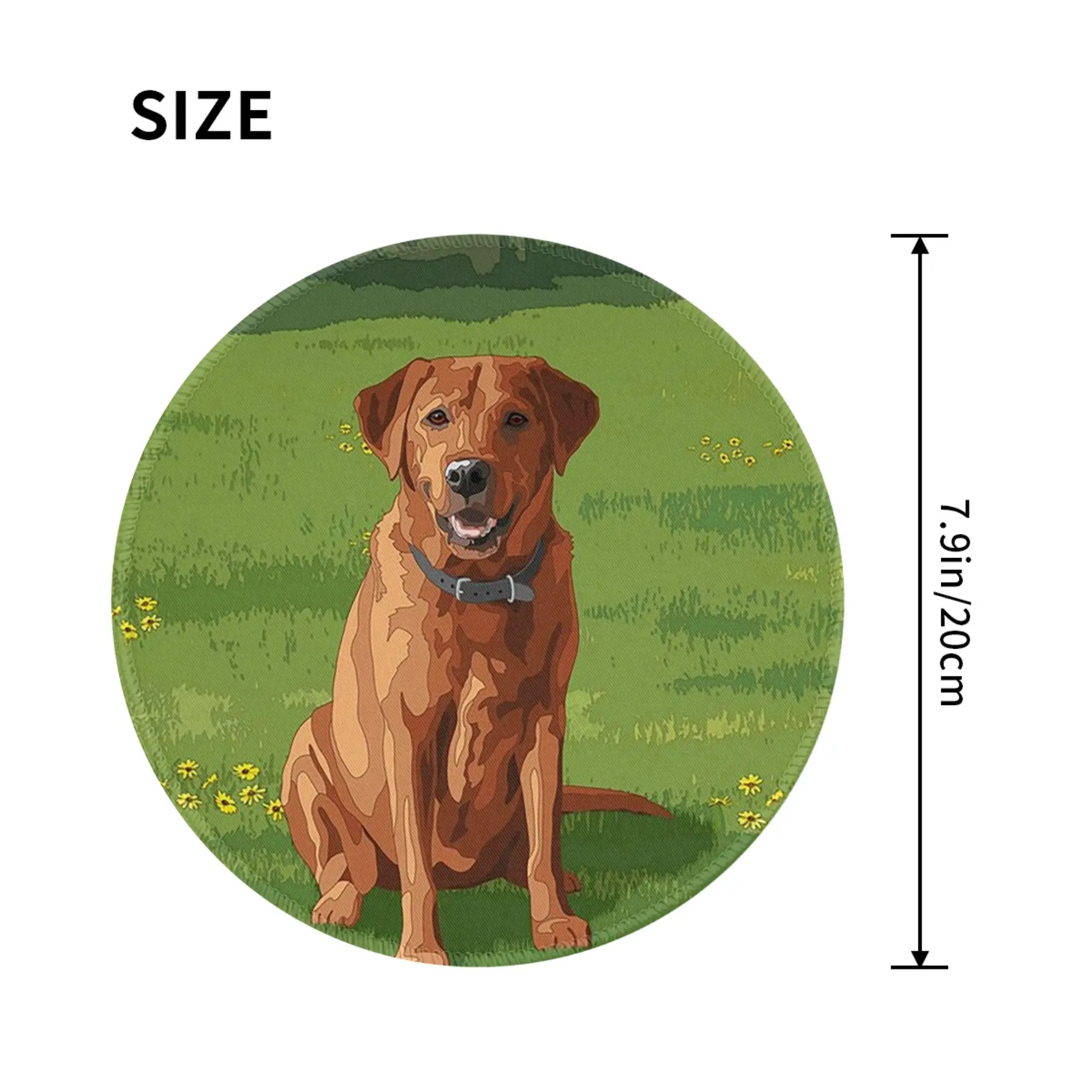 Fox Red Yellow Labrador Retriever Hunting Dog Mouse Pad Computer Keyboard Mouse Mat Gaming PC Laptop Desk Mat Office Table Mats