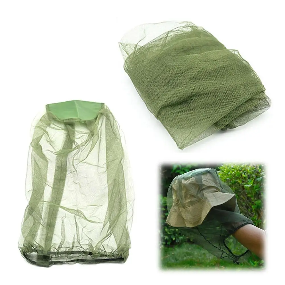 في الهواء الطلق رئيس قناع الوجه قبعة صافي غطاء مكافحة البعوض قبعة الصيد شبكة تنفس غطاء رأس البعوض يغطي صافي شبكات مرنة Tr C7Z5 #4