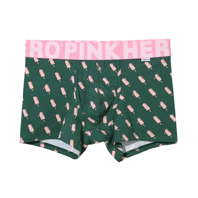[French size] European and American popular printed men's underwear, loose, comfortable and breathable 2-Print-B