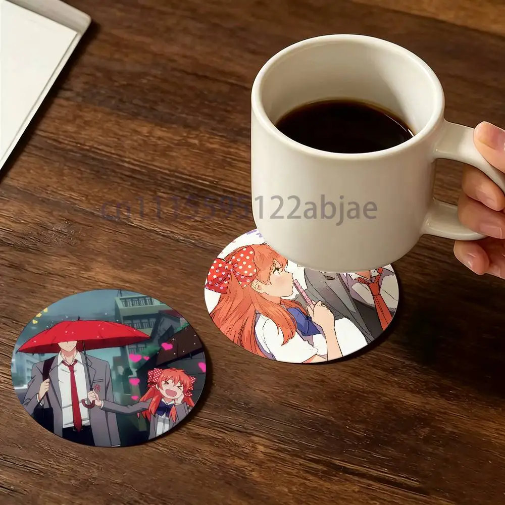 G-Gekkan Shoujo Nozaki Kun Sakura Nozaki Heat-Resistant Pine Coasters Lightweight Sturdy for All Drinkware Easy to Clean