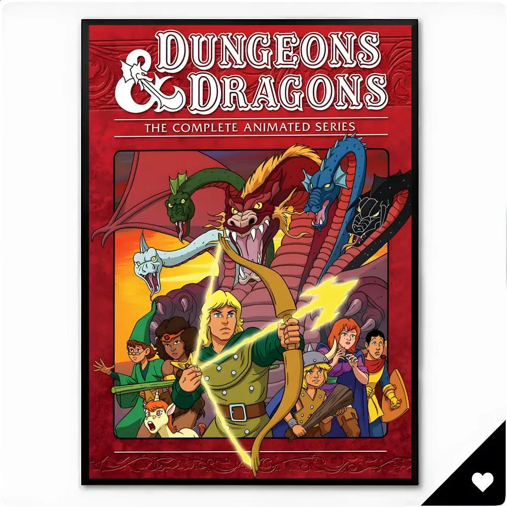 Game Tabletop Fantasy Dungeons And Dragons Poster Framed Wall Art Painting for Living Room Interior Decor and Gift Options