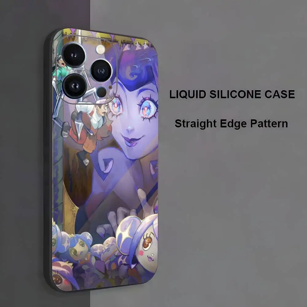 حافظة هاتف K-Knights Of Guinevere لهاتف iPhone 17,16,15,14,13,12,11، Pro Max، XS، X، XR، SE، Mini، 8، 7، غطاء أسود من السيليكون الناعم