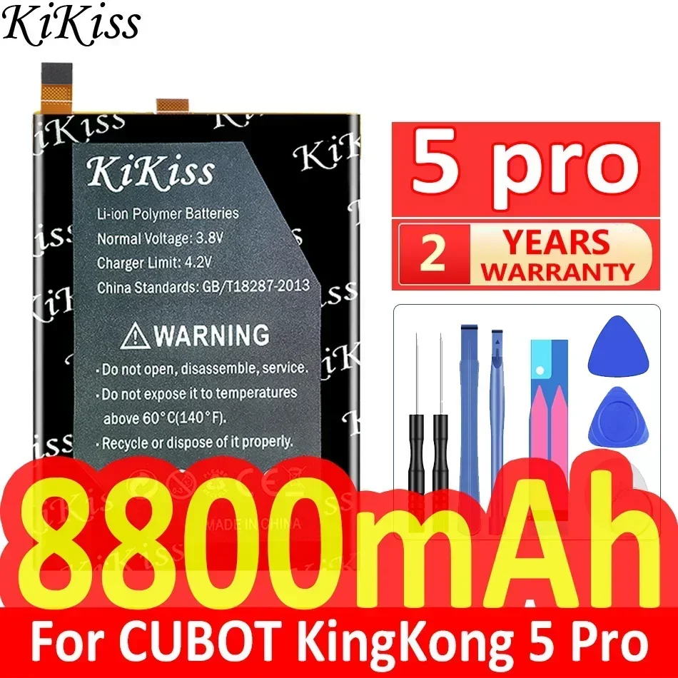 KiKiss Battery 8800mah kingkong 5 pro For CUBOT King Kong5 Pro 5Pro