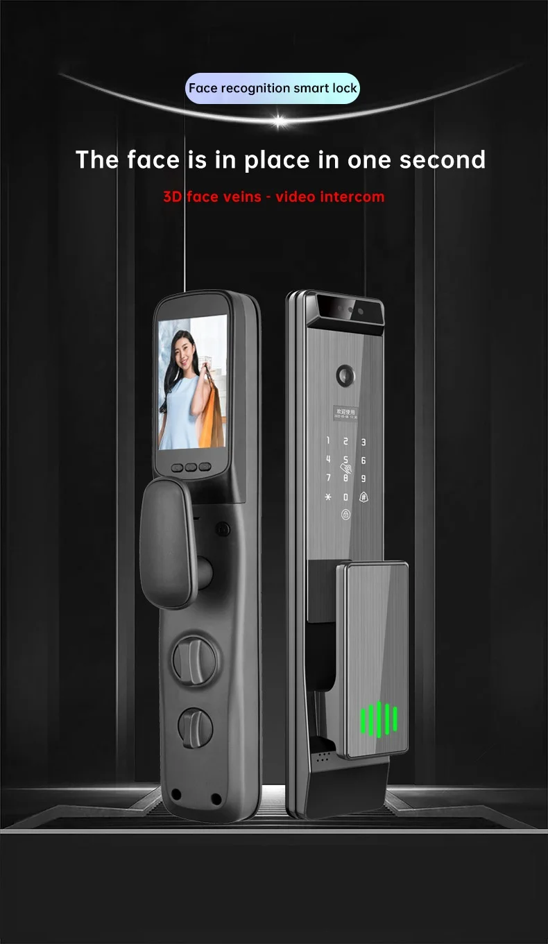 YOUHE Tuya Smart Lock Automatic Biometric Lock Wifi App Combination Home Security Fingerprint Lock