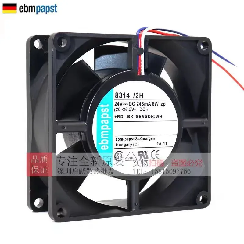 for 8314/2H for Germany New Fan 8032 24V Lenz Inverter 6W Imported Cooling Fan Papst