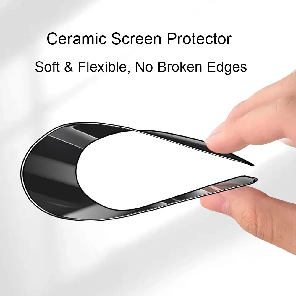 Full Ceramic Privacy Screen Protector for TCL 40 SE 40R 405 406 408 4X 40 XE 5G HD Anti Spy Glare Soft Ceramic Film Not Glass