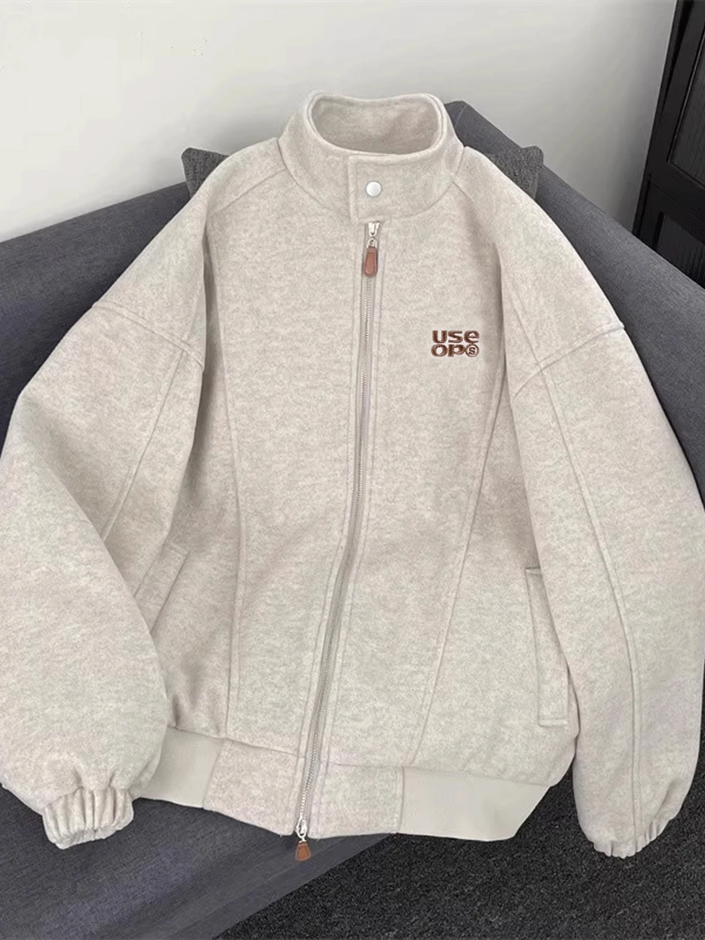 الأمريكية Sle الوزن الثقيل إلكتروني التطريز الراقية الصوفية Jaet الرجال الخريف الشتاء العلامة التجارية العصرية كلينفيت البيسبول Jaet