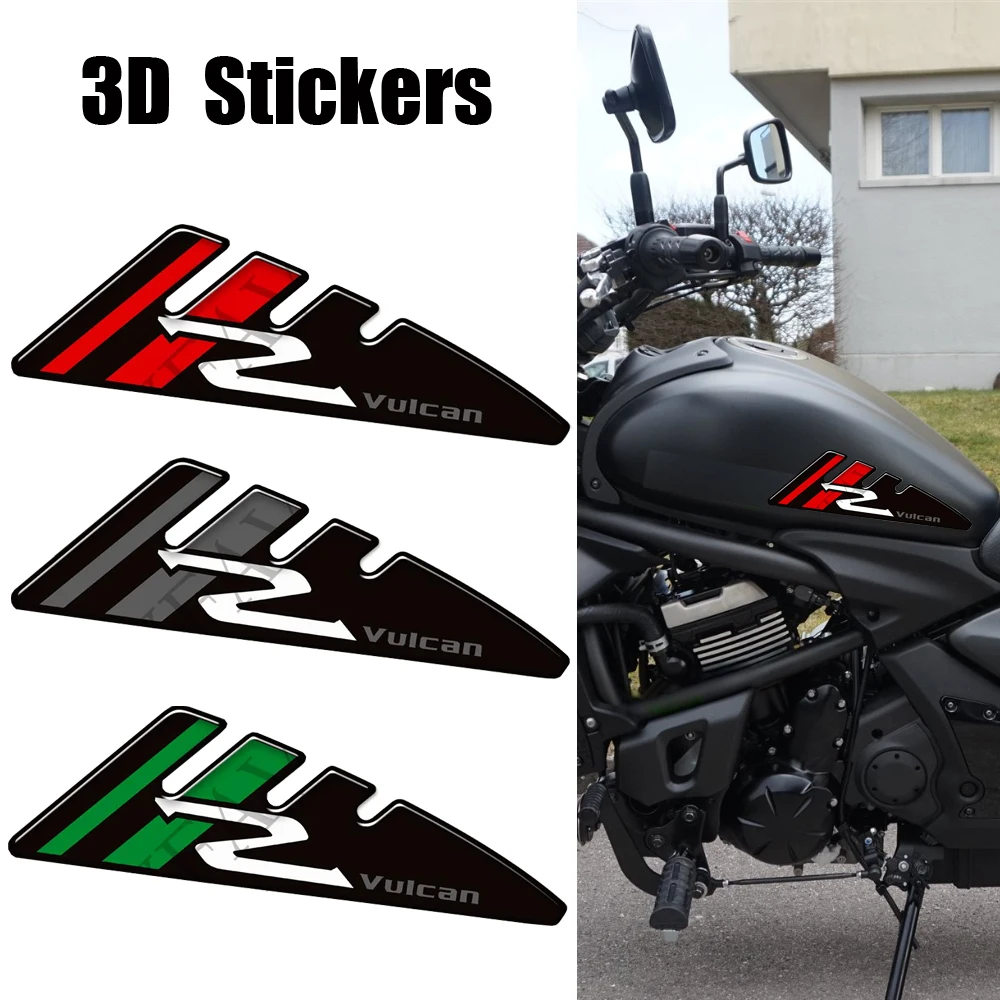 Motorcycle Tank Pad Stickers For Kawasaki VULCAN S VULCAN-S 650 VN650 Decal Fuel Oil Kit Knee Protector