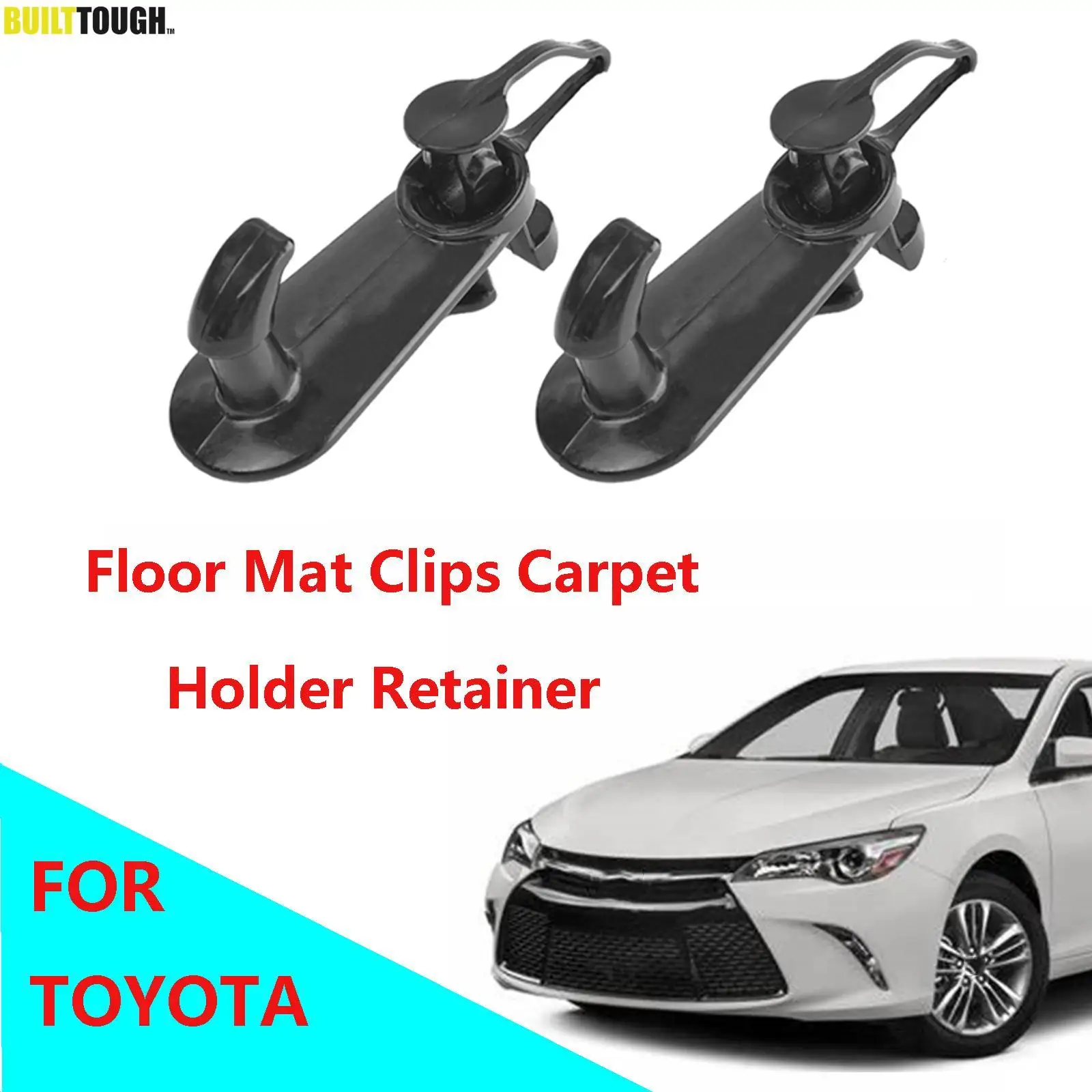 Para toyota avalon camry corolla sequoia sienna solara tacoma tundra venza yaris clipes tapete de carro titular retentor