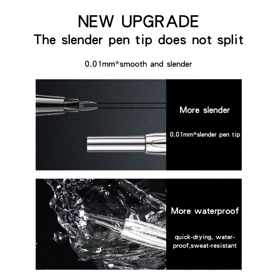 Fork-Tip Eyebrow Pencil — 3 Pieces — product detail 5
