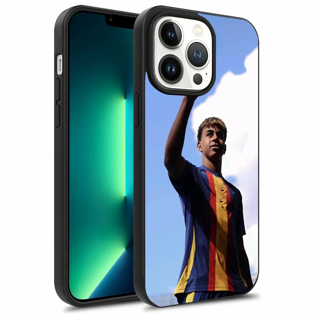 Football Phone Case For iPhone 16,15,14,13,12,11,Plus,Pro,Max Mini L-LamineS Y-YamalS-S Magsafe Magnetic Wireless Charging