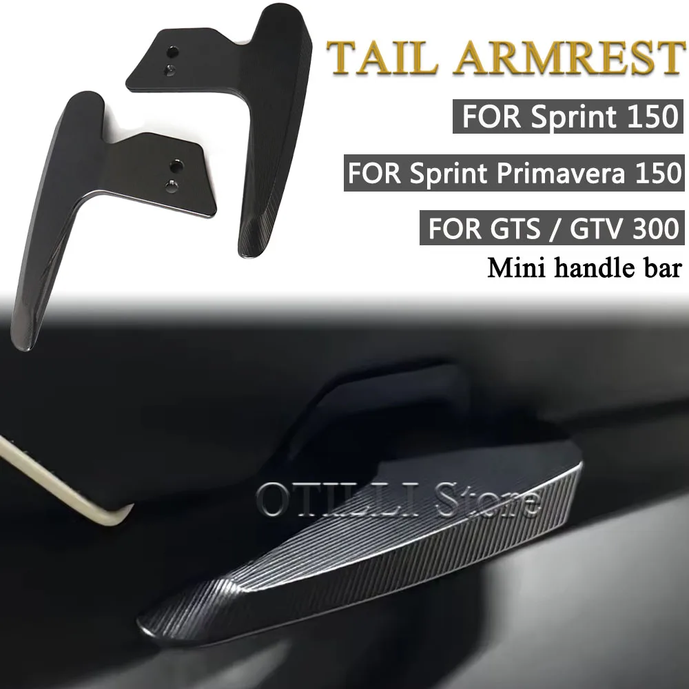 

Motorcycle Tail Armrest CNC Rear Passenger Handle Thickened Grab Bar Rail Armrest For Vespa Sprint Primavera 150 GTS 300 GTV