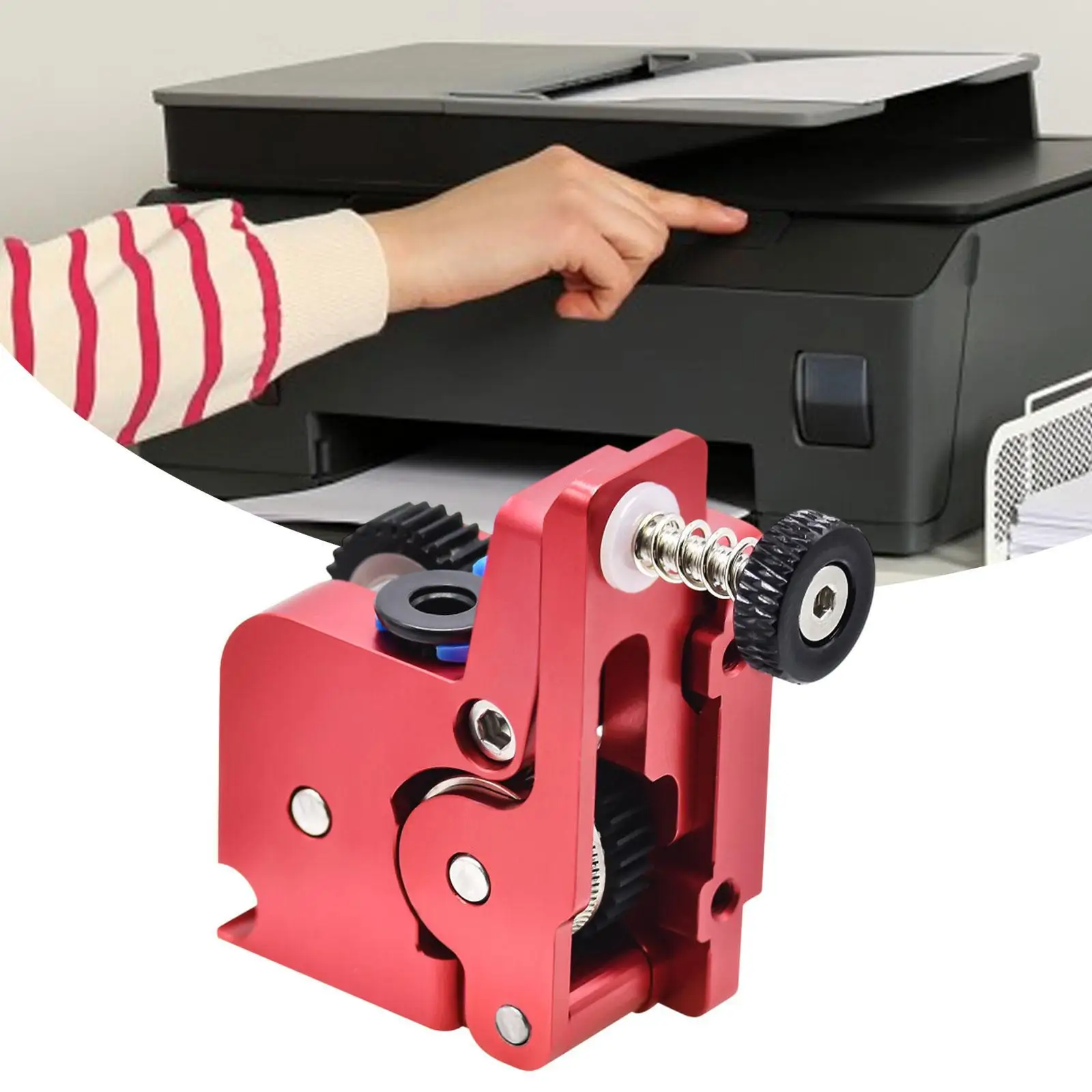 Compatibilité d'extrudeuse K1/K1 Max/K1C, alimentation à Double engrenage, pièces d'impression 3D