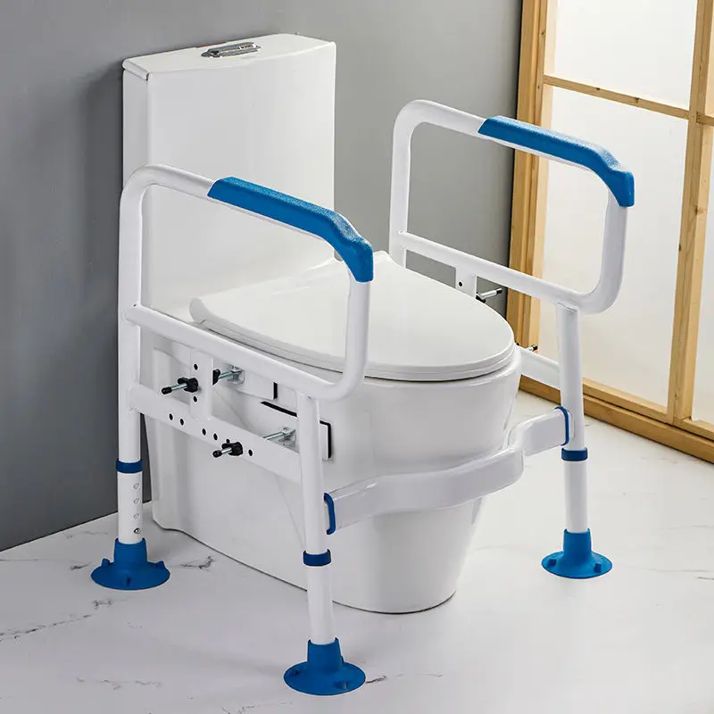Adjustable Toilet Safety Rails Toilet Safety Frame for Elderly People Toilet Handrail  with 350 LB Capacity Elderly and Disabled
