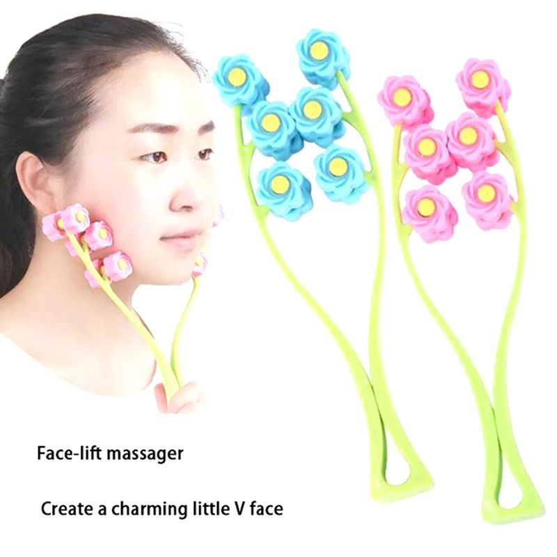 Neck Face Roller Slim Massage Facial Massager Slimming Remove Double Chin Tool