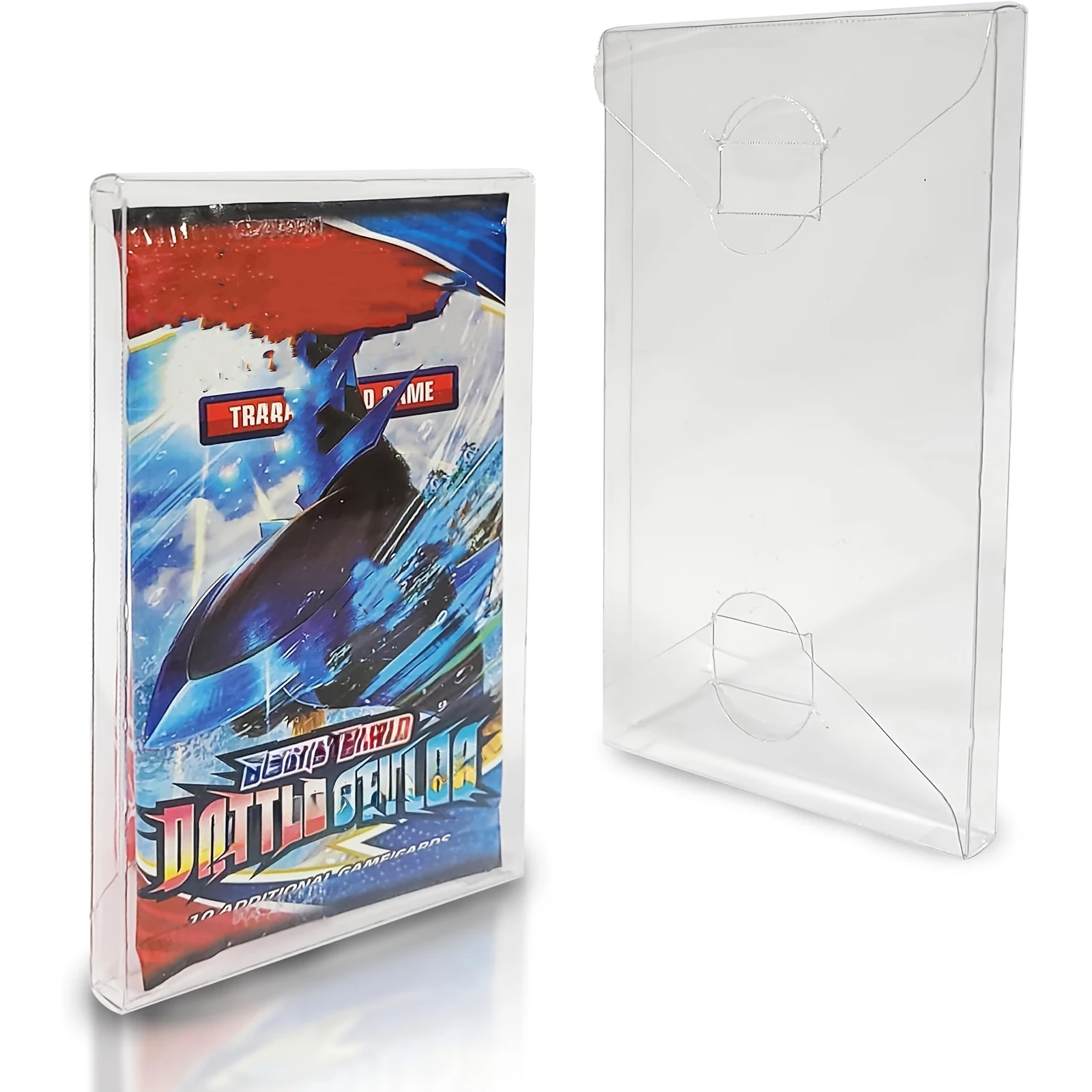 10/20PCS Clear Booster Pack Protector Case 0.45mm PET Trading Card Sleeve Envelope Holder Storage Display Protective Cover