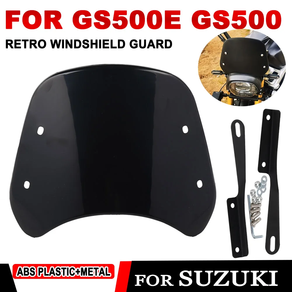 For Suzuki GS500E GS500 GS 500 E 500E Motorcycle Accessories Retro Windshield Wind Deflector Windscreen Fairing Guard Cover