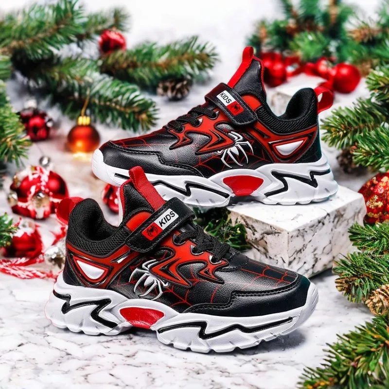 

Disney Children's Shoes Fashion Aoger Spiderman Boys Sneakers Girls Cartton Casual Shoes Breathable Kids Sport Shoes Size 28-38