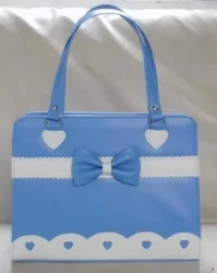 Borsa Lolita nuova borsa uniforme JK autunno per ragazze adolescenti 2024 borsa a tracolla uniforme JK All Match Sweet Bow Сумка Bolsas