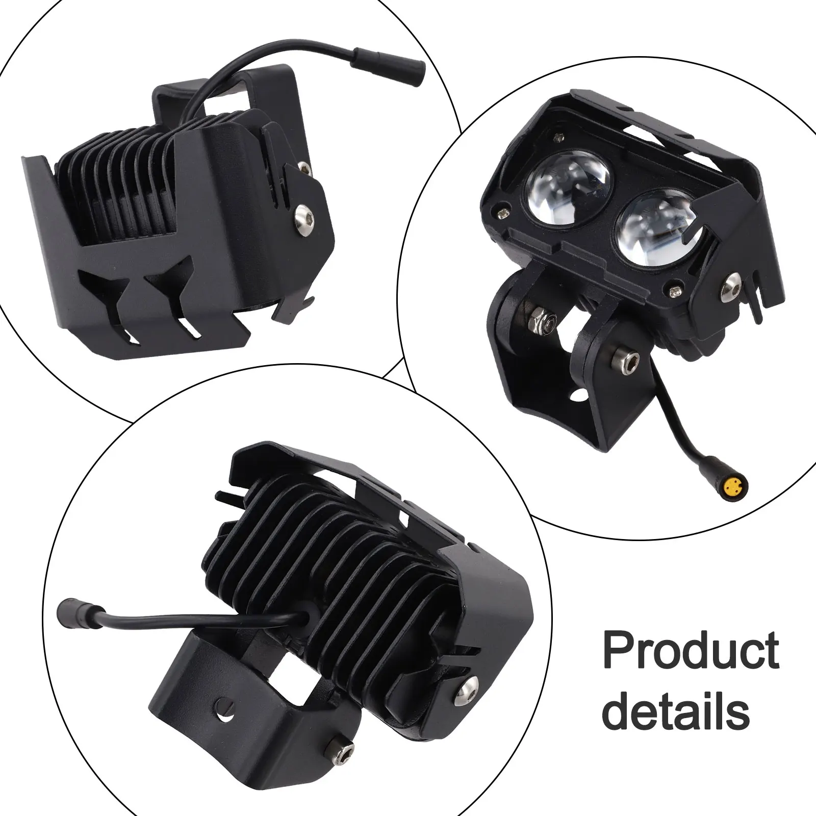 Low-Light Conditions As Shown Electric Scooter Headlight Enhanced Safety For Electric Scooters Bicycle Light Sleek Modern Design