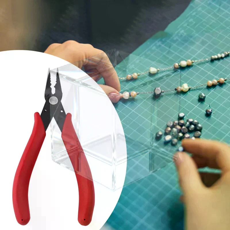Jewelry Crimping Pliers For Making Tips Tool Tweezers Crimp Nose Pliers Jump Rings & Split Rings Double Rings Diy Accessories
