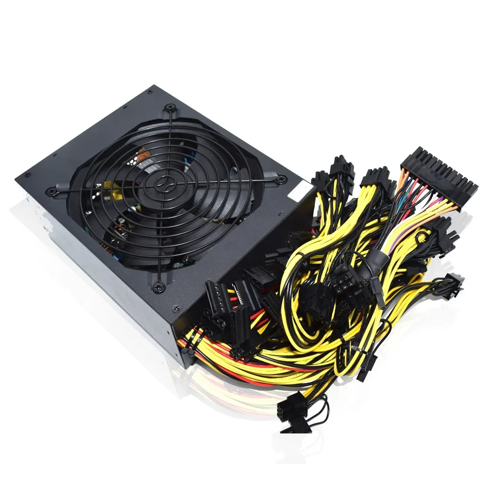 Zasilacz impulsowy 2000 W 95% wysoka wydajnoลฤ dla ETC RVN S9 S7 L3 Rig Mining dla bitcoin miner asic 180-240 V