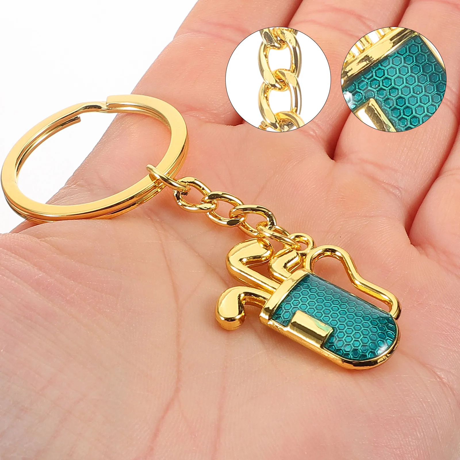 

Брелки для гольфа, аксессуары, брелки из цинкового сплава, подвесные брелоки для гольфа, стильные прочные металлические автомобильные брелки, сумка, подвесная декоративная